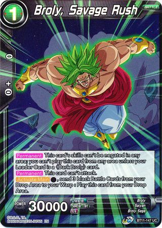 Broly, Savage Rush (BT11-147) [Vermilion Bloodline 2nd Edition] Parallel Foil