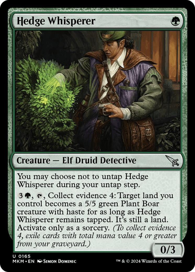 Hedge Whisperer [Murders at Karlov Manor] - Josh's Cards