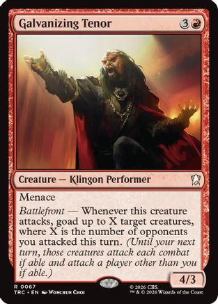 Galvanizing Tenor (TRC-067) - Commander: Star Trek