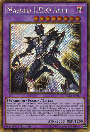 Masked HERO Anki [PGL2-EN011] Gold Secret Rare - Josh's Cards