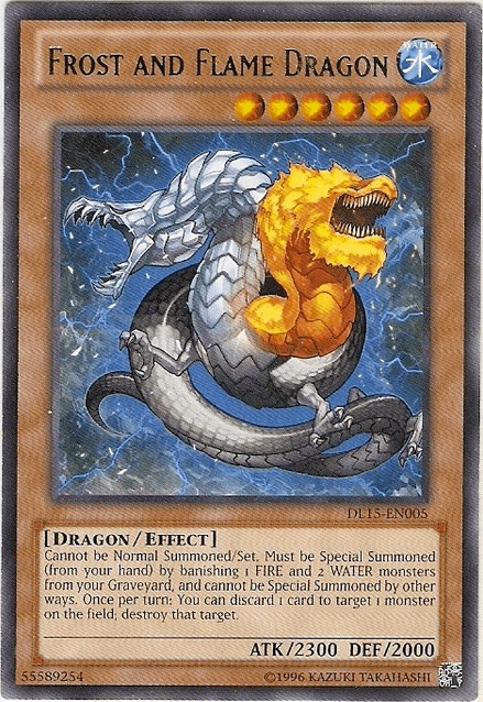 Frost and Flame Dragon (Green) [DL15-EN005] Rare - Josh's Cards