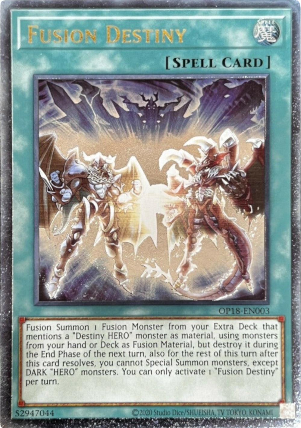 Fusion Destiny [OP18-EN003] Ultimate Rare - Josh's Cards