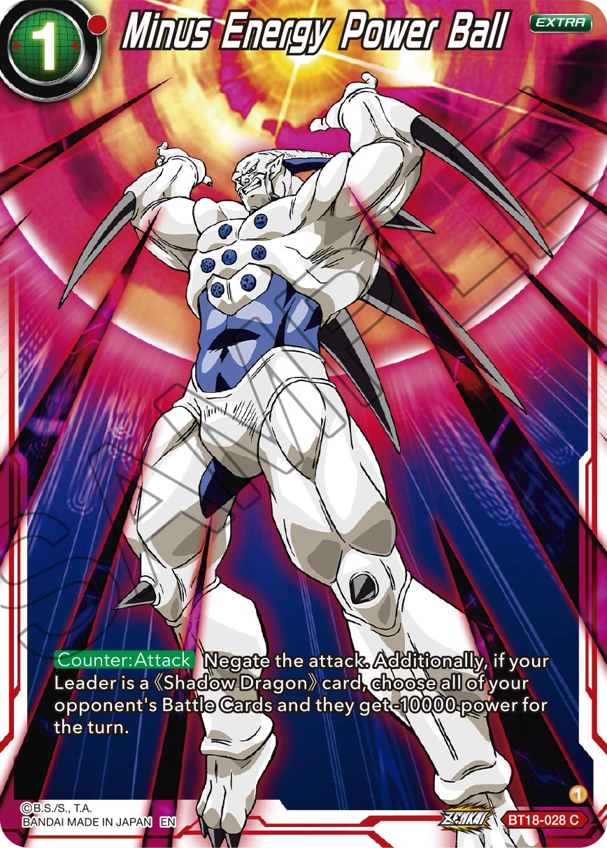 Minus Energy Power Ball (BT18-028) [Dawn of the Z-Legends] Parallel Foil