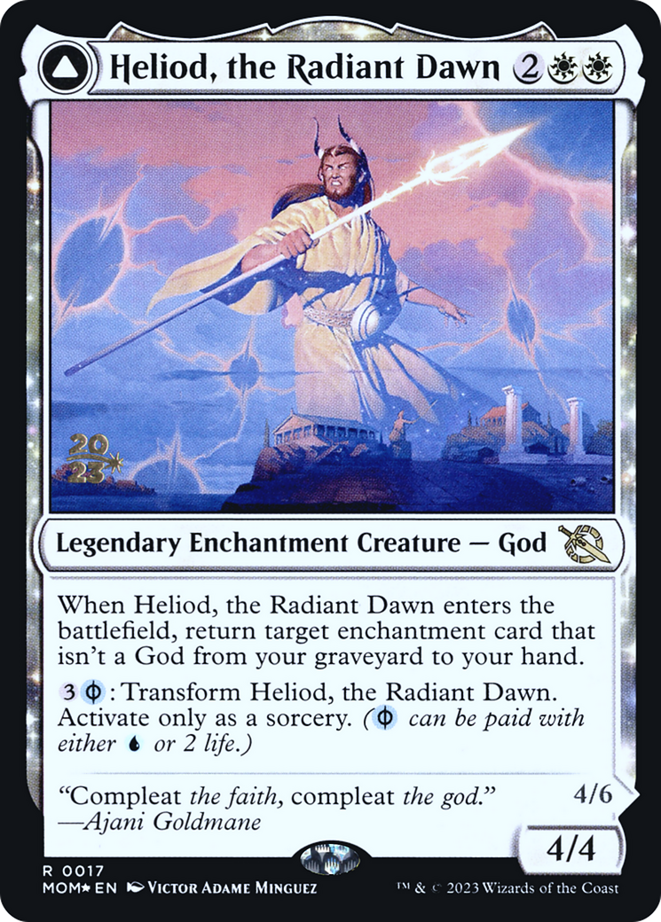 Heliod, the Radiant Dawn // Heliod, the Warped Eclipse (PRE-017) - March of the Machine Promos: (enchantment) Foil