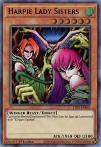Harpie Lady Sisters (Green) [LDS2-EN065] Ultra Rare - Josh's Cards