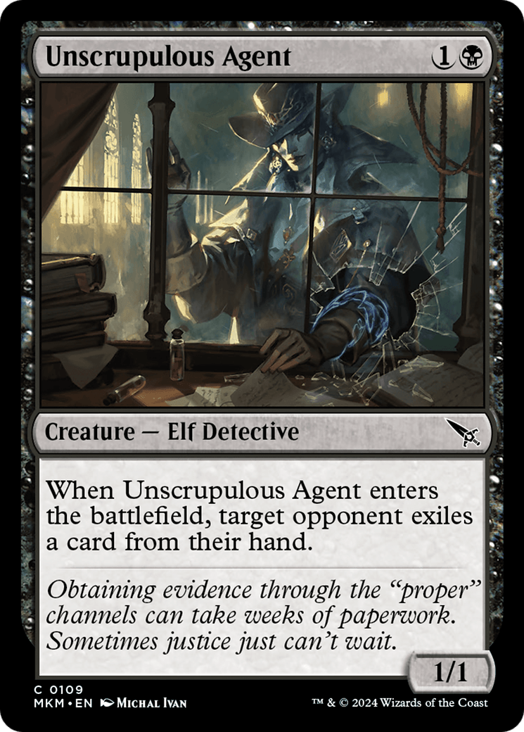 Unscrupulous Agent [Murders at Karlov Manor] - Josh's Cards