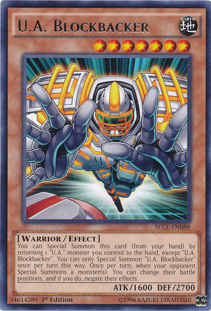 U.A. Blockbacker [SECE-EN088] Rare - Josh's Cards