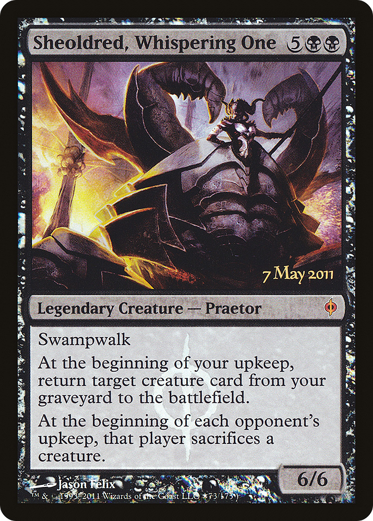 Sheoldred, Whispering One (PRE-73★) - New Phyrexia Promos Foil
