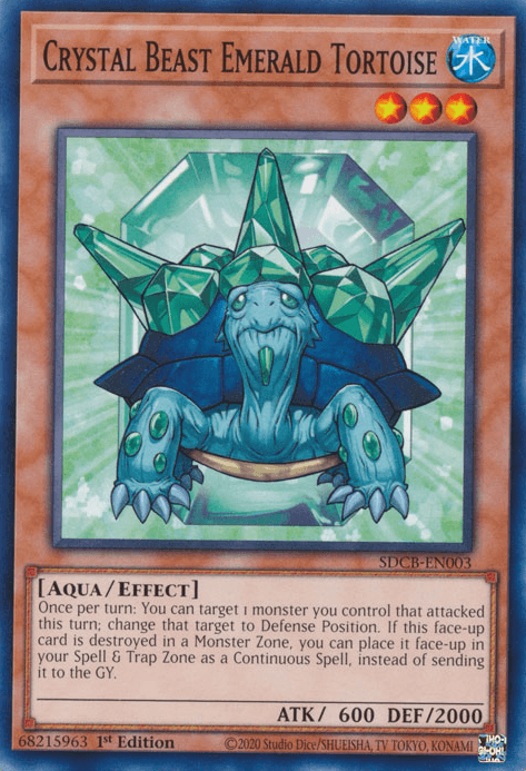 Crystal Beast Emerald Tortoise [SDCB-EN003] Common - Josh's Cards