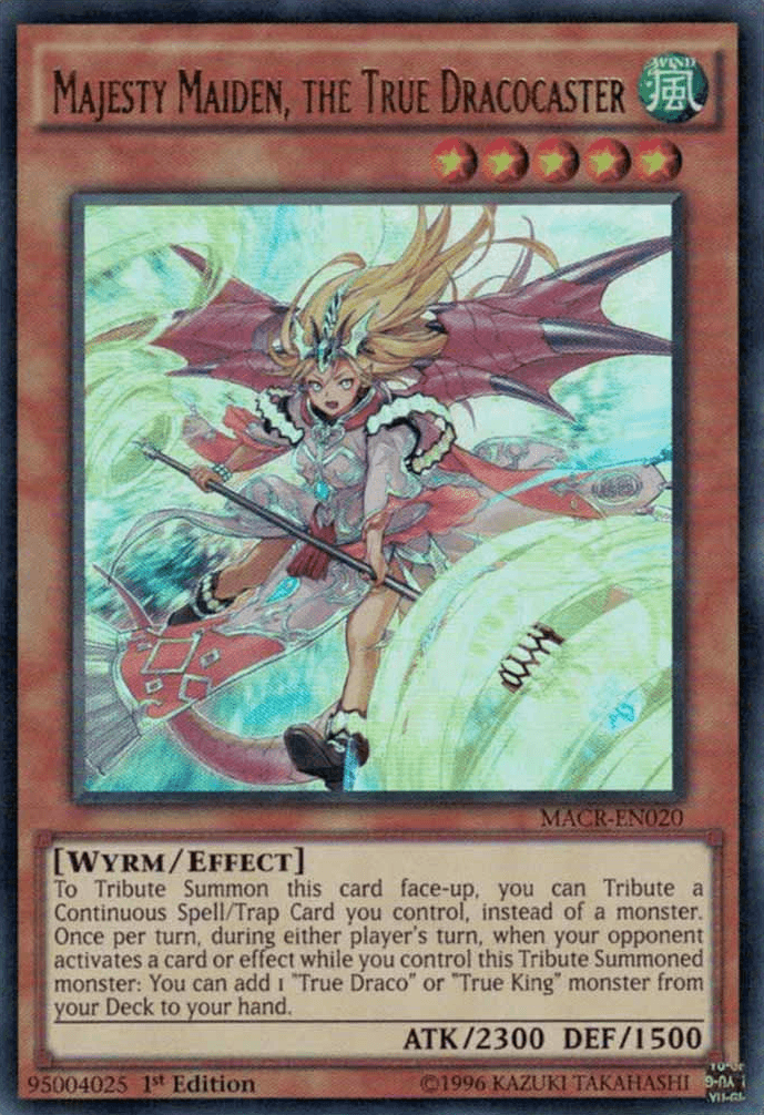 Majesty Maiden, the True Dracocaster [MACR-EN020] Ultra Rare - Josh's Cards