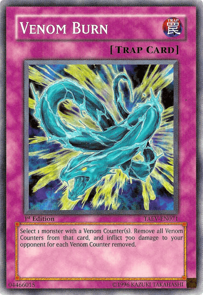 Venom Burn [TAEV-EN071] Common - Josh's Cards