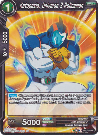 Katopesla, Universe 3 Policeman (DB2-149) [Divine Multiverse] Parallel Foil