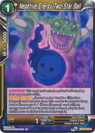 Negative Energy Two-Star Ball (BT10-120) [Rise of the Unison Warrior 2nd Edition] Parallel Foil