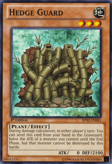 Hedge Guard [BP02-EN081] Mosaic Rare - Josh's Cards