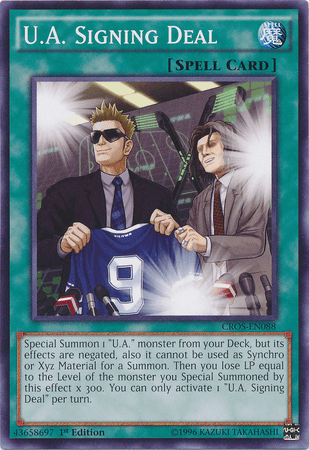 U.A. Signing Deal [CROS-EN088] Common - Josh's Cards
