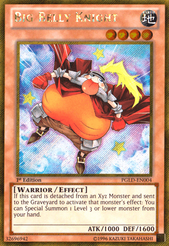 Big Belly Knight [PGLD-EN004] Gold Secret Rare - Josh's Cards