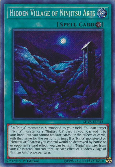 Hidden Village of Ninjitsu Arts [SHVA-EN014] Secret Rare - Josh's Cards