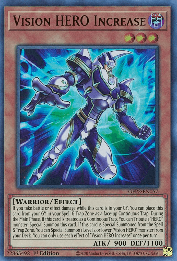 Vision HERO Increase [GFP2-EN057] Ultra Rare - Josh's Cards