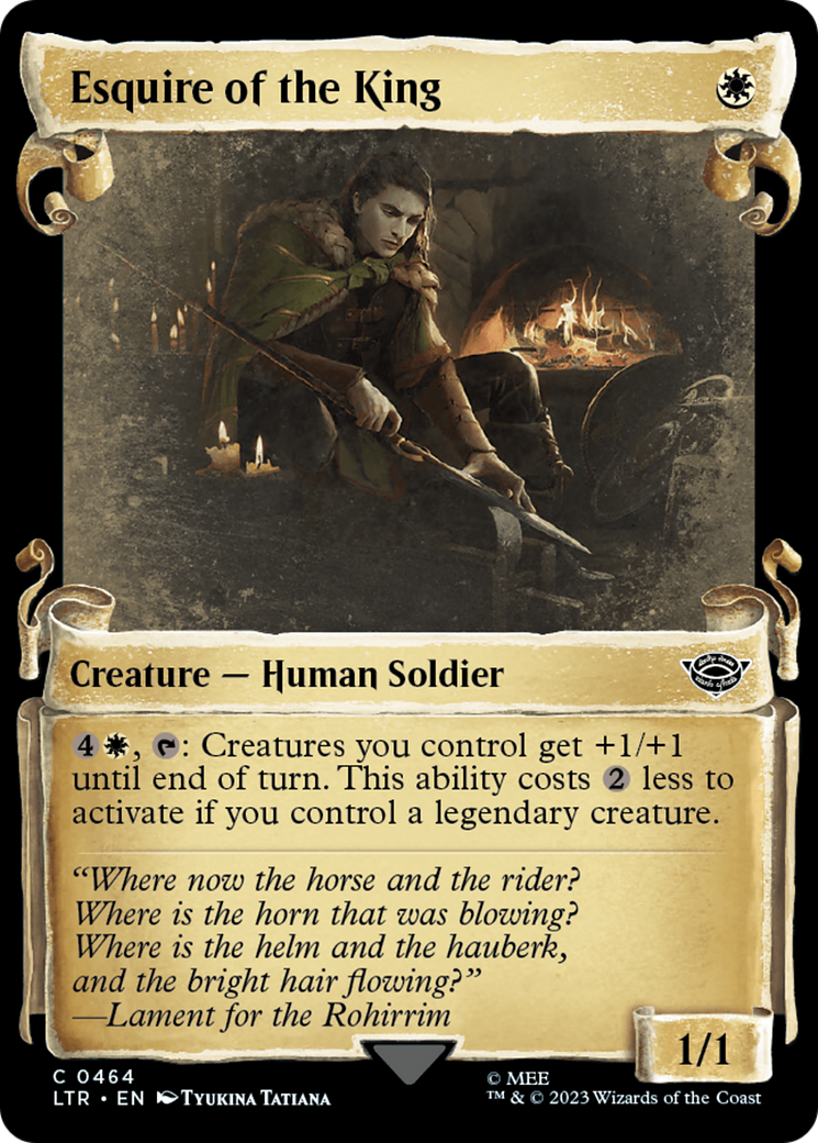 Esquire of the King (LTR-464) - The Lord of the Rings: Tales of Middle-earth: (Showcase) Foil