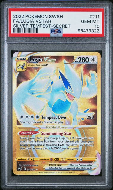 Lugia VSTAR Silver Tempest 211/195 PSA 10