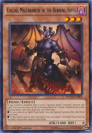 Calcab, Malebranche of the Burning Abyss [NECH-EN084] Rare - Josh's Cards