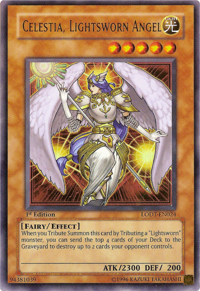 Celestia, Lightsworn Angel (LODT-EN024) - Light of Destruction 1st Edition