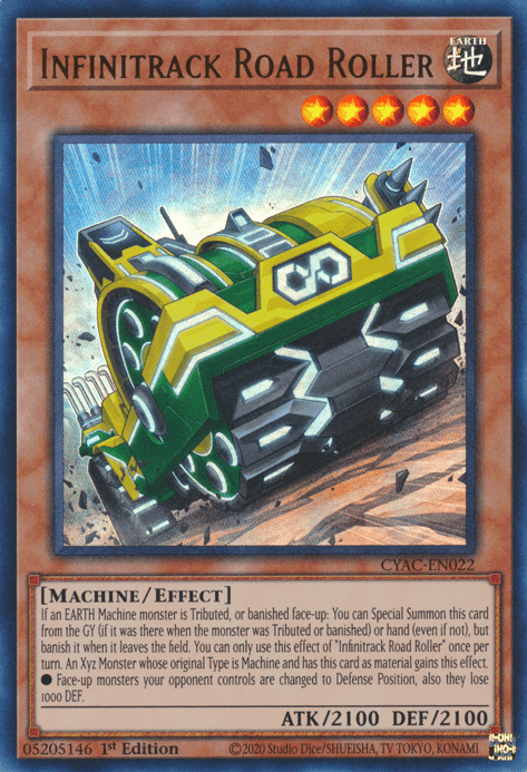 Infinitrack Road Roller [CYAC-EN022] Ultra Rare - Josh's Cards