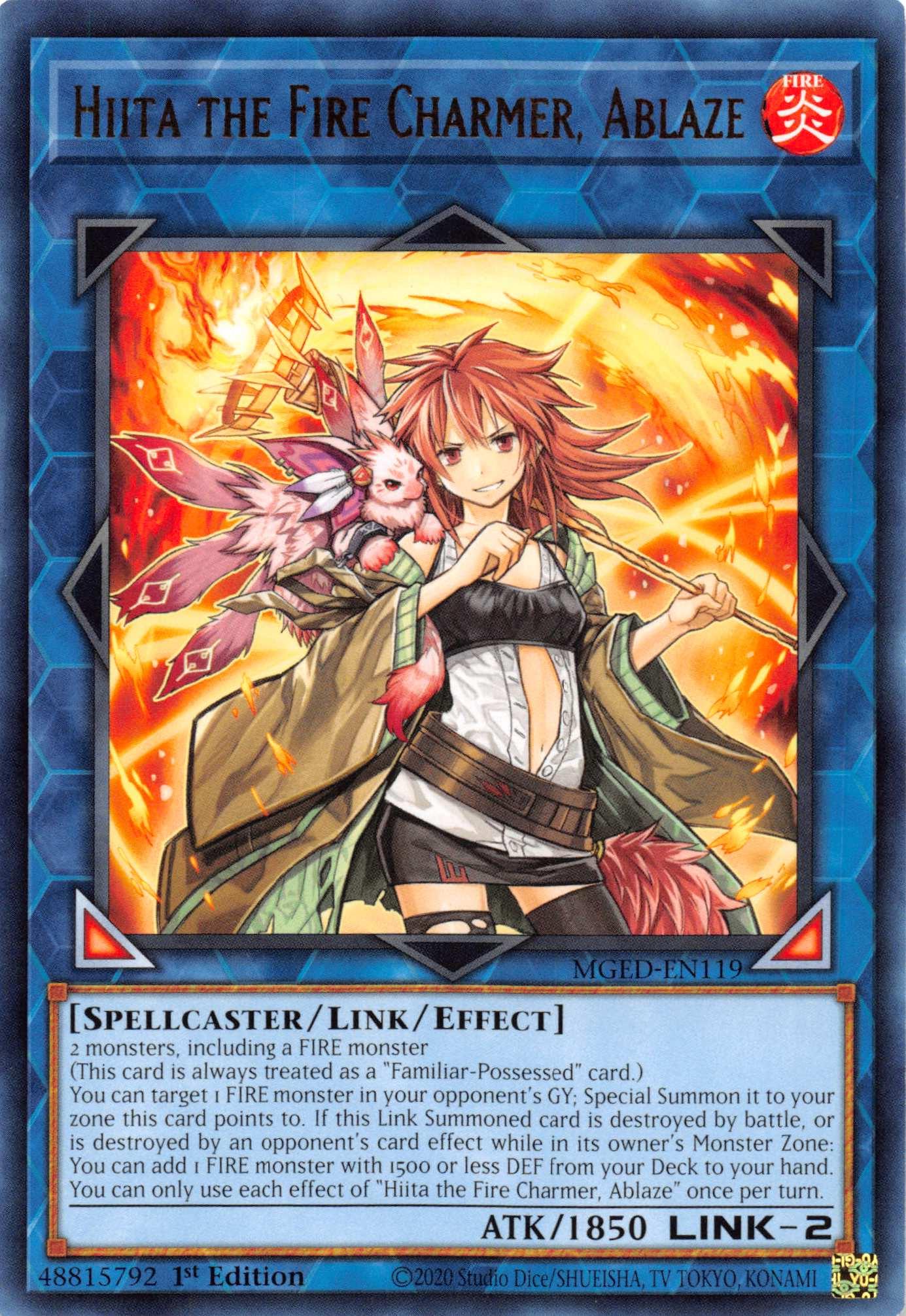 Hiita the Fire Charmer, Ablaze [MGED-EN119] Rare - Josh's Cards