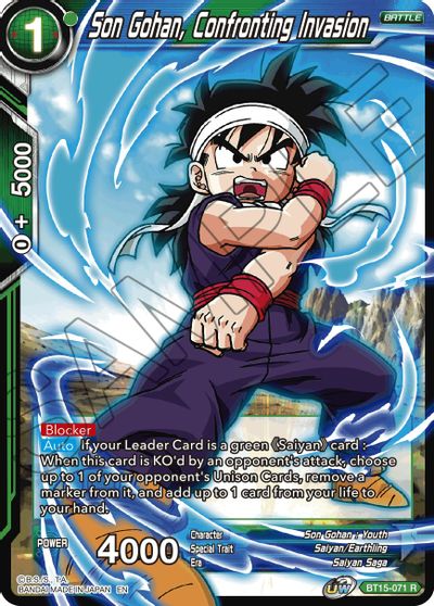 Son Gohan, Confronting Invasion (BT15-071) [Saiyan Showdown] Parallel Foil