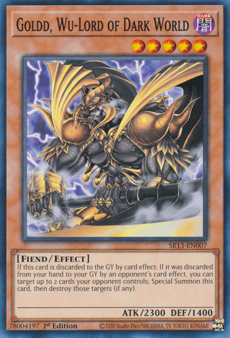 Goldd, Wu-Lord of Dark World [SR13-EN007] Common - Josh's Cards