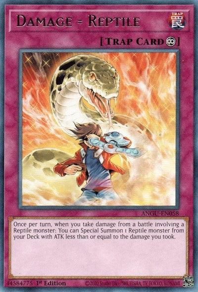 Damage = Reptile (Rare) [ANGU-EN058] Rare - Josh's Cards