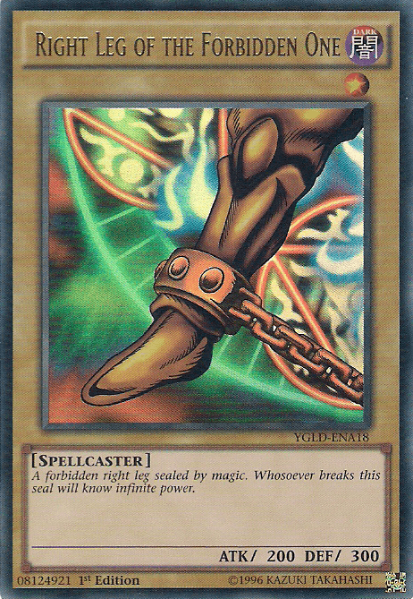 Right Leg of the Forbidden One [YGLD-ENA18] Ultra Rare - Josh's Cards