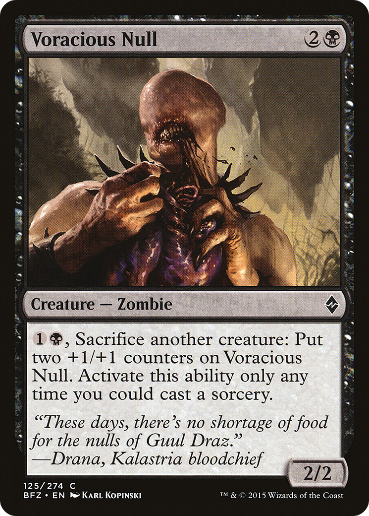 Voracious Null (BFZ-125) - Battle for Zendikar Foil