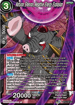 Naturon Shenron, Negative Energy Explosion (BT14-137) [Cross Spirits] Parallel Foil