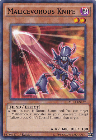 Malicevorous Knife [MP14-EN129] Common - Josh's Cards