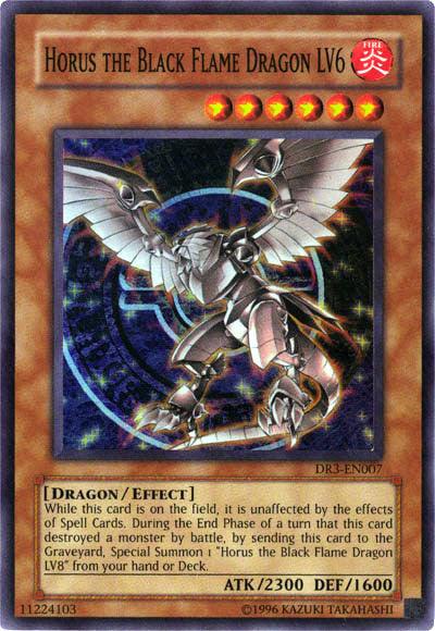 Horus the Black Flame Dragon LV6 [DR3-EN007] Super Rare - Josh's Cards