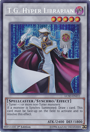 T.G. Hyper Librarian [LC5D-EN211] Secret Rare - Josh's Cards