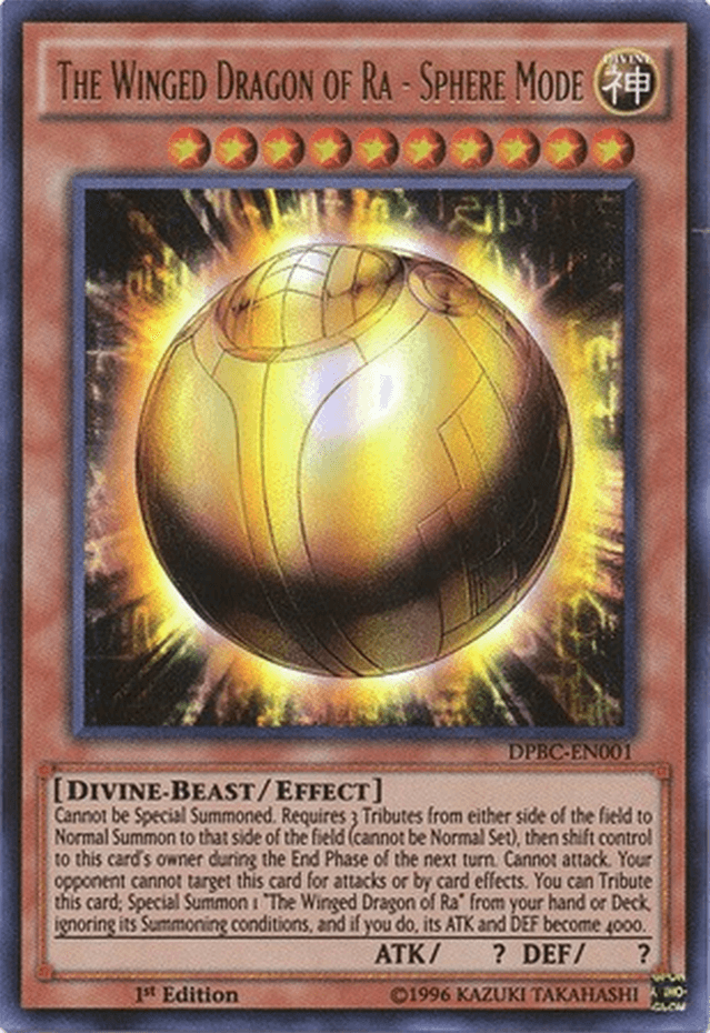 The Winged Dragon of Ra - Sphere Mode [DPBC-EN001] Ultra Rare - Josh's Cards