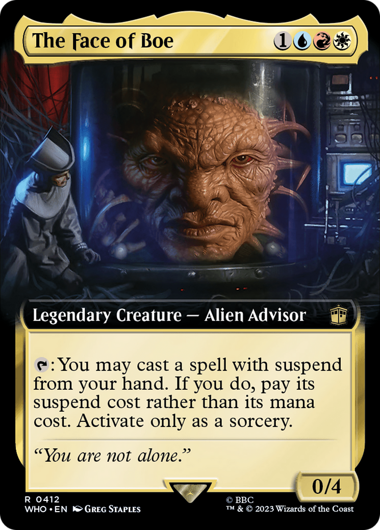 The Face of Boe (WHO-412) - Doctor Who: (Extended Art)