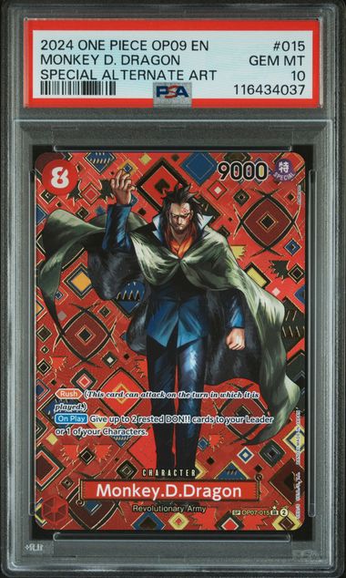 Monkey D Dragon Emperors in the New World OP07-015 PSA 10