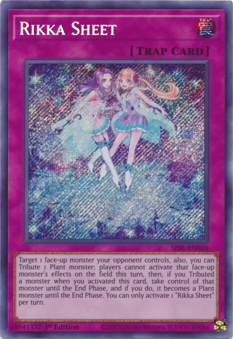 Rikka Sheet [SESL-EN026] Secret Rare - Josh's Cards