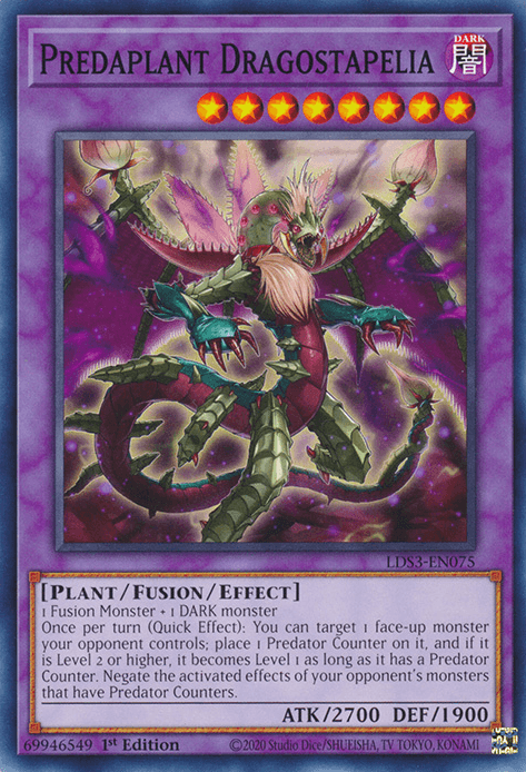 Predaplant Dragostapelia [LDS3-EN075] Common - Josh's Cards