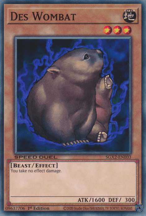 Des Wombat [SGX2-ENE03] Common - Josh's Cards