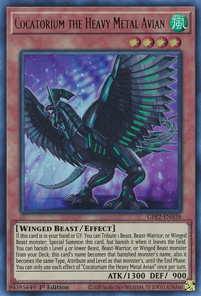 Cocatorium the Heavy Metal Avian [GFP2-EN038] Ultra Rare - Josh's Cards