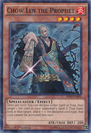 Chow Len the Prophet [BP03-EN093] Shatterfoil Rare - Josh's Cards