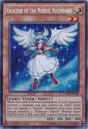 Valkyrie of the Nordic Ascendant [LC5D-EN184] Secret Rare - Josh's Cards