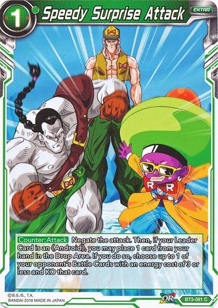 Speedy Surprise Attack (BT3-081) [Cross Worlds] Parallel Foil