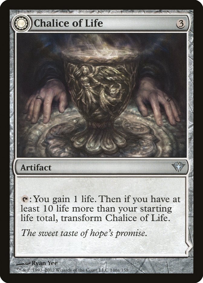 Chalice of Life // Chalice of Death (DKA-146) - Dark Ascension: (Double Faced Transform) Foil