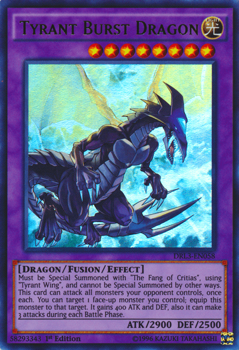 Tyrant Burst Dragon [DRL3-EN058] Ultra Rare - Josh's Cards