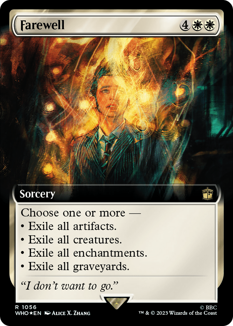 Farewell (WHO-1056) - Doctor Who: (Extended Art) Foil